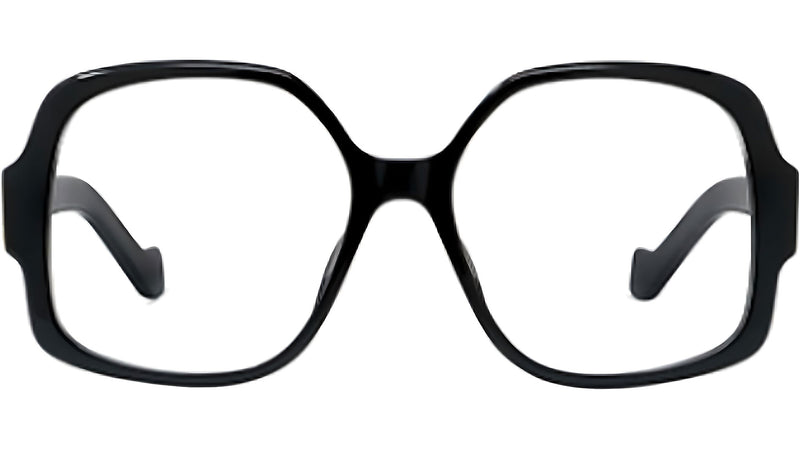 Anagram Black Geometric Eyeglasses