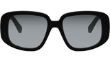 3 Dots Black Geometric Sunglasses
