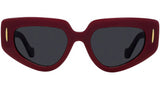 Anagram Bordeaux Geometric Sunglasses
