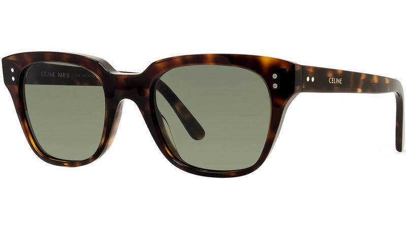 CELINE Thin Tortoise Rectangle Sunglasses