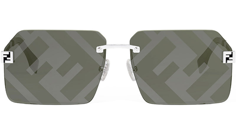 Fendi Sky Silver Rectangular Sunglasses