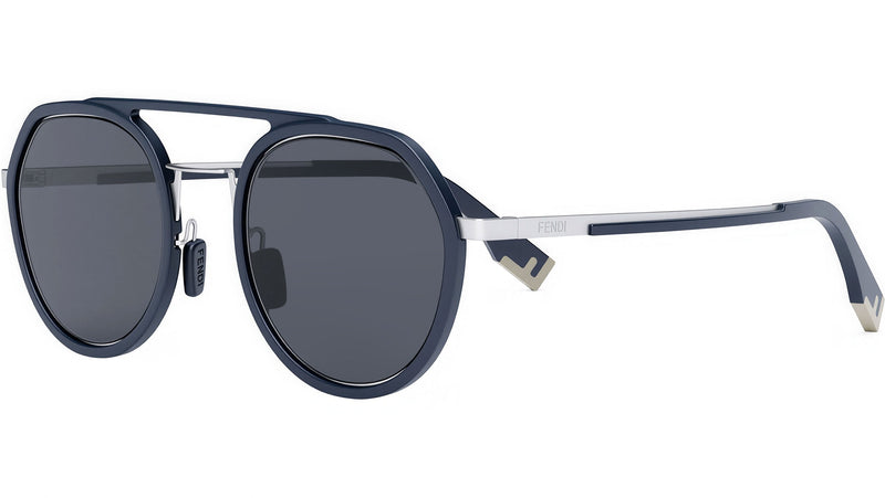 Fendi Light Blue Round Sunglasses