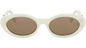 FF Diamonds Green Oval Sunglasses