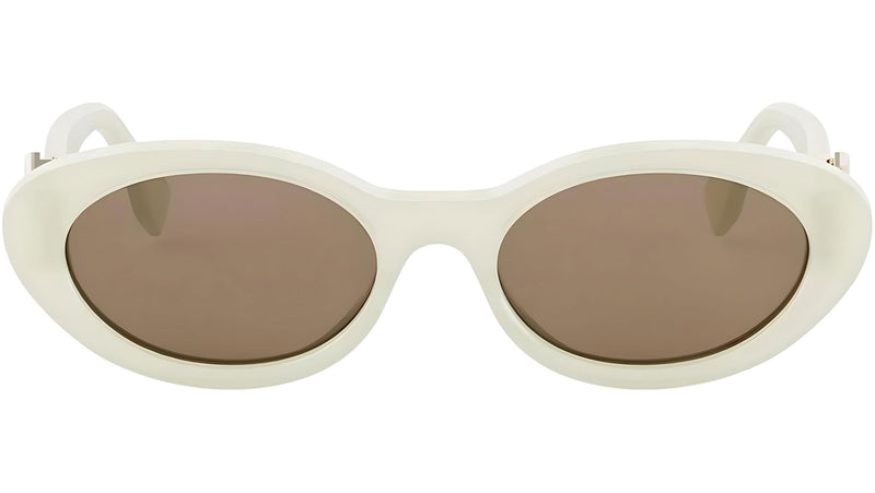 FF Diamonds Green Oval Sunglasses