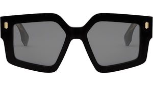 Fendi Roma Black Geometric Sunglasses