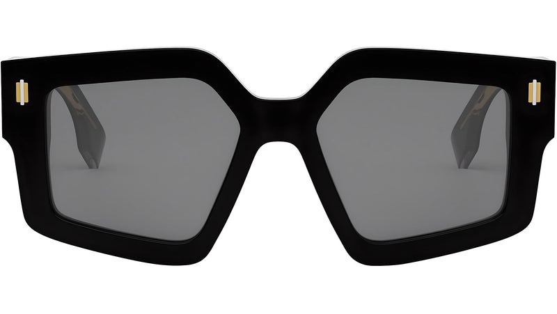 Fendi Roma Black Geometric Sunglasses