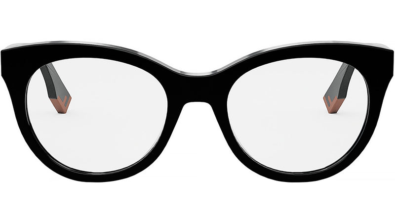 Fendi Way Black Round Eyeglasses