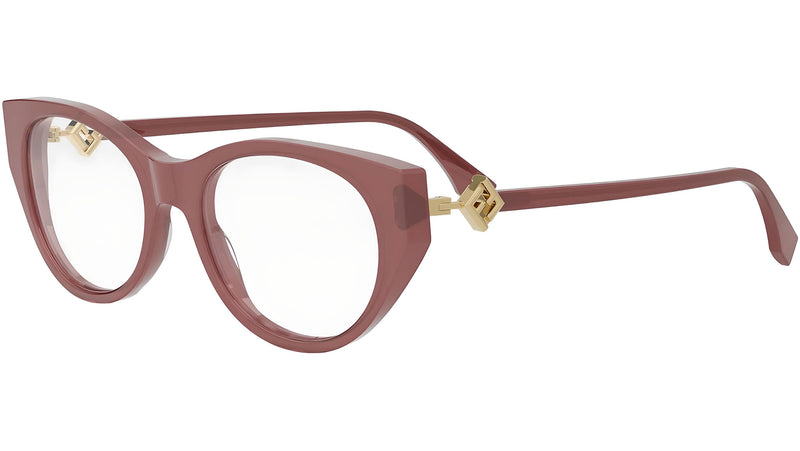 FF Diamonds Red Oval Eyeglasses