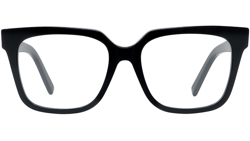 4G Black Square Eyeglasses