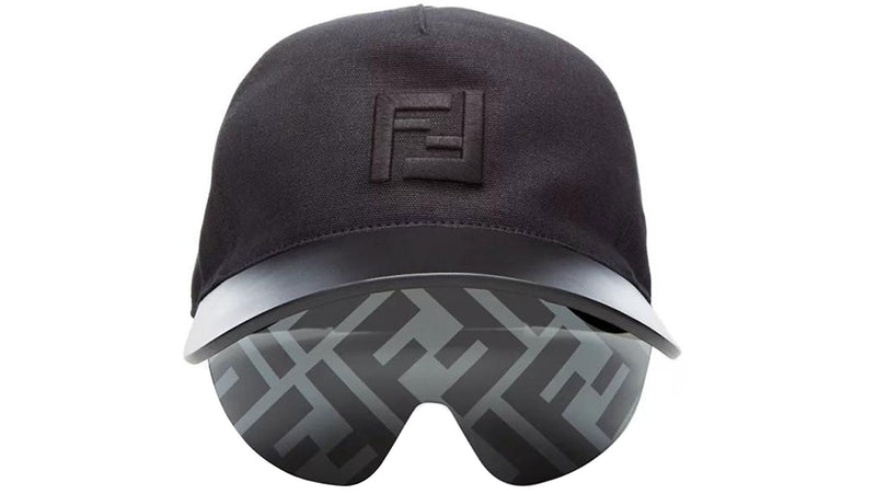 Fendi Eyecap Black Visor Sunglasses
