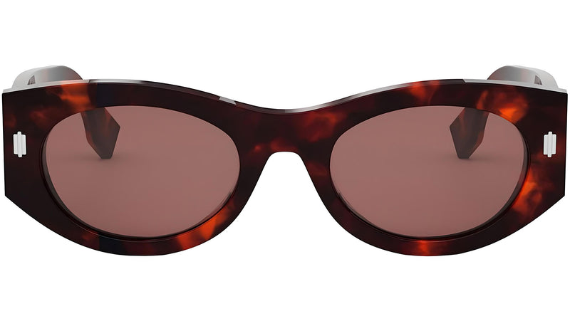 Fendi Roma Havana Oval Sunglasses