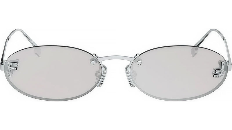Fendi First Silver Oval Sunglasses