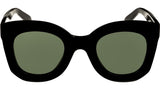 3 Dots Black Butterfly Sunglasses
