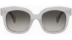 CELINE 3 Dots Milky Grey Glitter Geometric Sunglasses