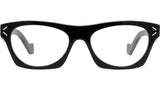 Thin Black Geometric Eyeglasses