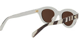 Triomphe Mini Brown Round Sunglasses