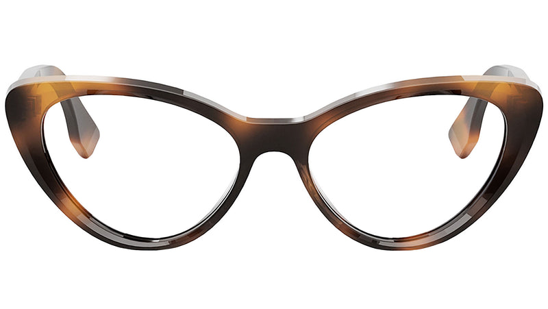 Lettering Havana Oval Sunglasses