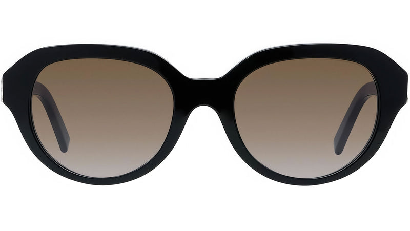 4G Black Round Sunglasses