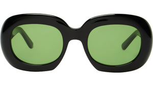 Bold Black Geometric Sunglasses