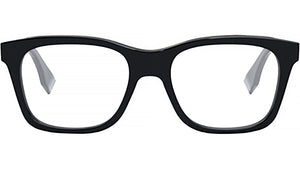Fendi Essential Black Rectangular Eyeglasses