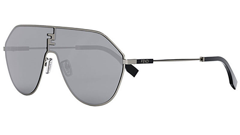 FF Match Silver Geometric Sunglasses