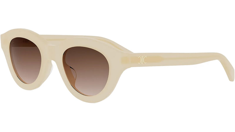 Triomphe Mini Yellow Round Sunglasses