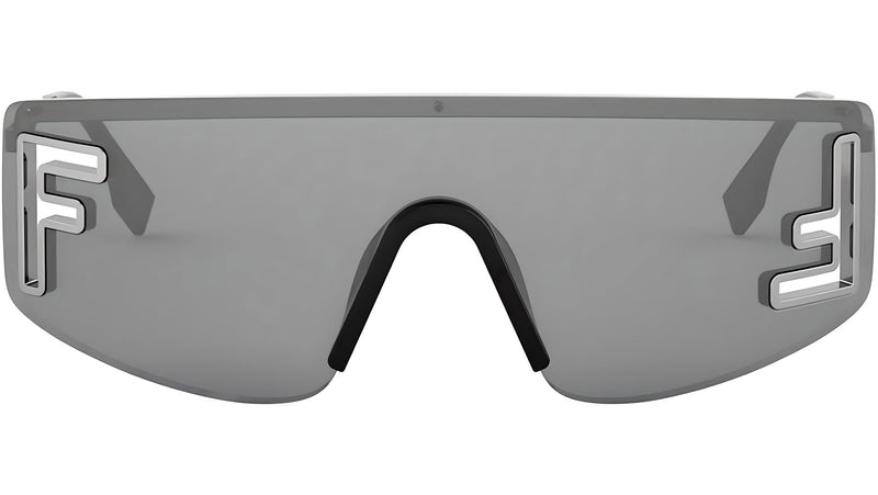 Fendi Sport Silver Rectangular Sunglasses