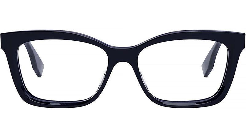 Lettering Blue Rectangular Eyeglasses