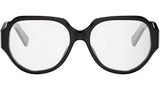 Triomphe Black Geometric Eyeglasses
