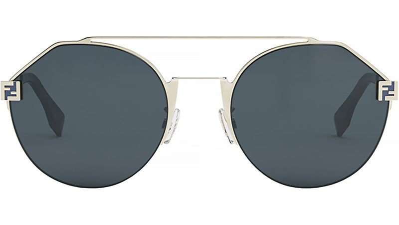 Fendi Sky Gold Round Sunglasses