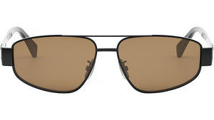 Metal Triomphe Black Pilot Sunglasses