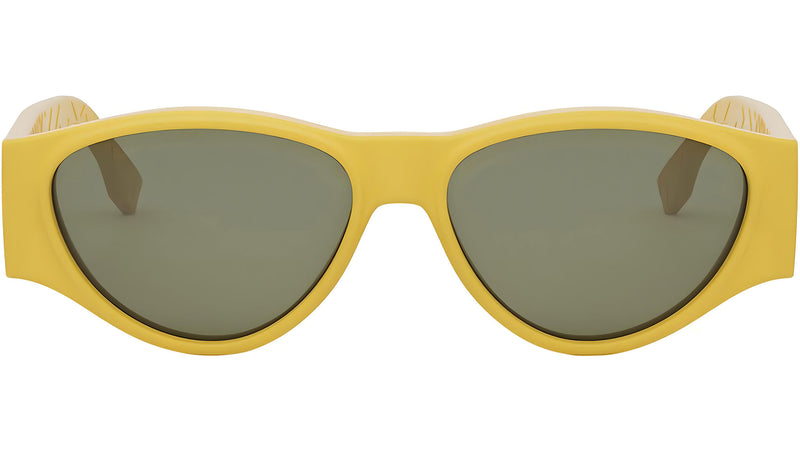 FF Squared Yellow Oval Sunglasses
