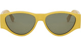 FF Squared Yellow Oval Sunglasses