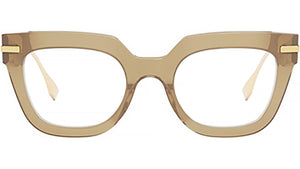 Fendigraphy Brown Rectangular Eyeglasses