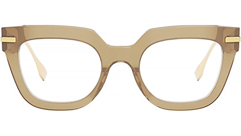 Fendigraphy Brown Rectangular Eyeglasses