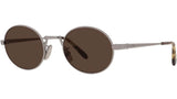 Slim Black Oval Sunglasses