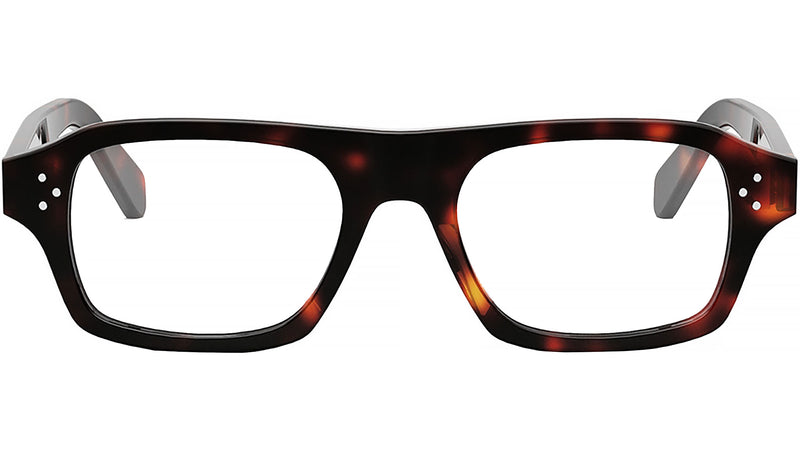CELINE 3 Dots Dark Havana Rectangular Eyeglasses