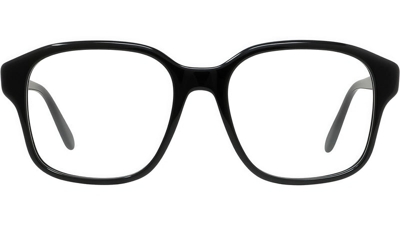 Slim Black Square Eyeglasses