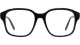 Slim Black Square Eyeglasses