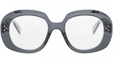 CELINE 3 Dots Grey Round Eyeglasses