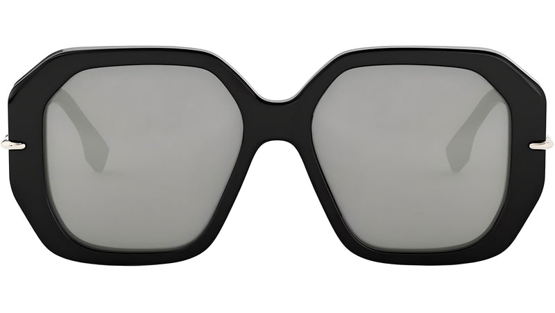 Fendi Selleria Black Square Sunglasses