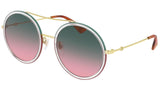 GG0061S shiny gold and green/ pink