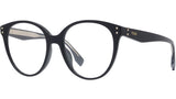Fendi Essential FE50005I 001 Black Round Eyeglasses