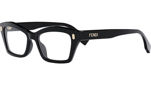 Fendi Bold FE50038I 001 Black Geometric Eyeglasses