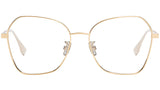 FF FE50040U 028 Gold Geometric Eyeglasses