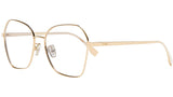 FF FE50040U 028 Gold Geometric Eyeglasses
